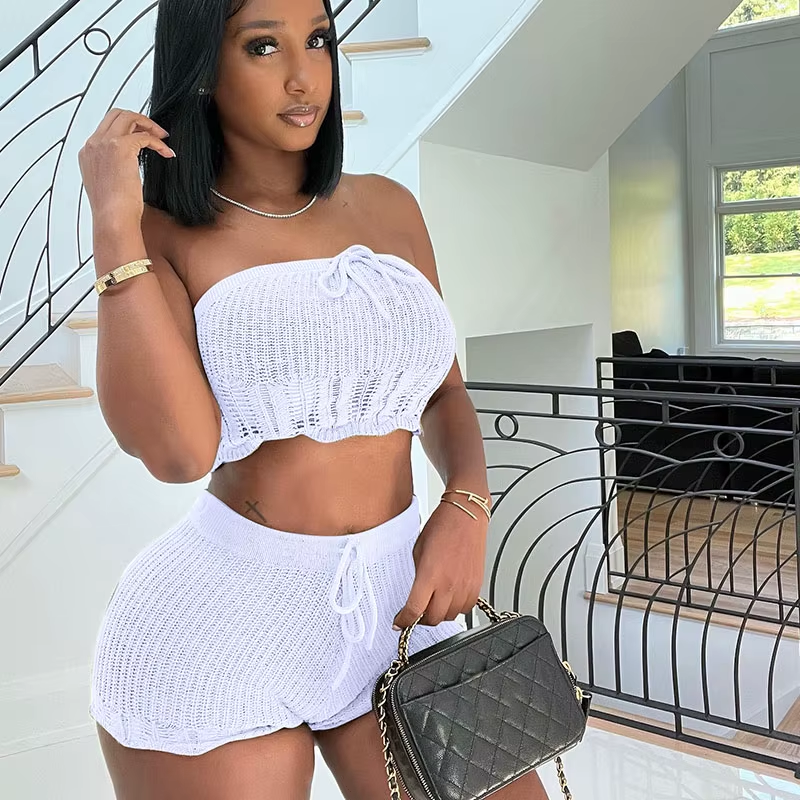 Crop Top + Shorts Matching Set