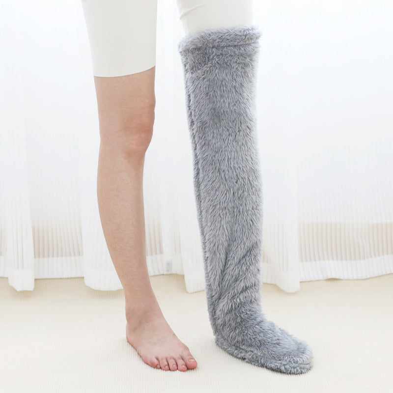Cozy Over Knee High Fuzzy Warm Socks - Perfect for Winter Comfort and Cold-Proof Protection