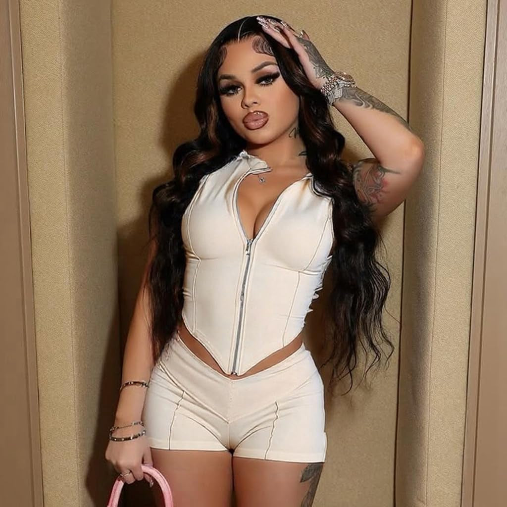 2 Piece Short Sets for Women Sexy Stretchy Comfy Solid Vest and Shorts Sets for Women Going Out 2026