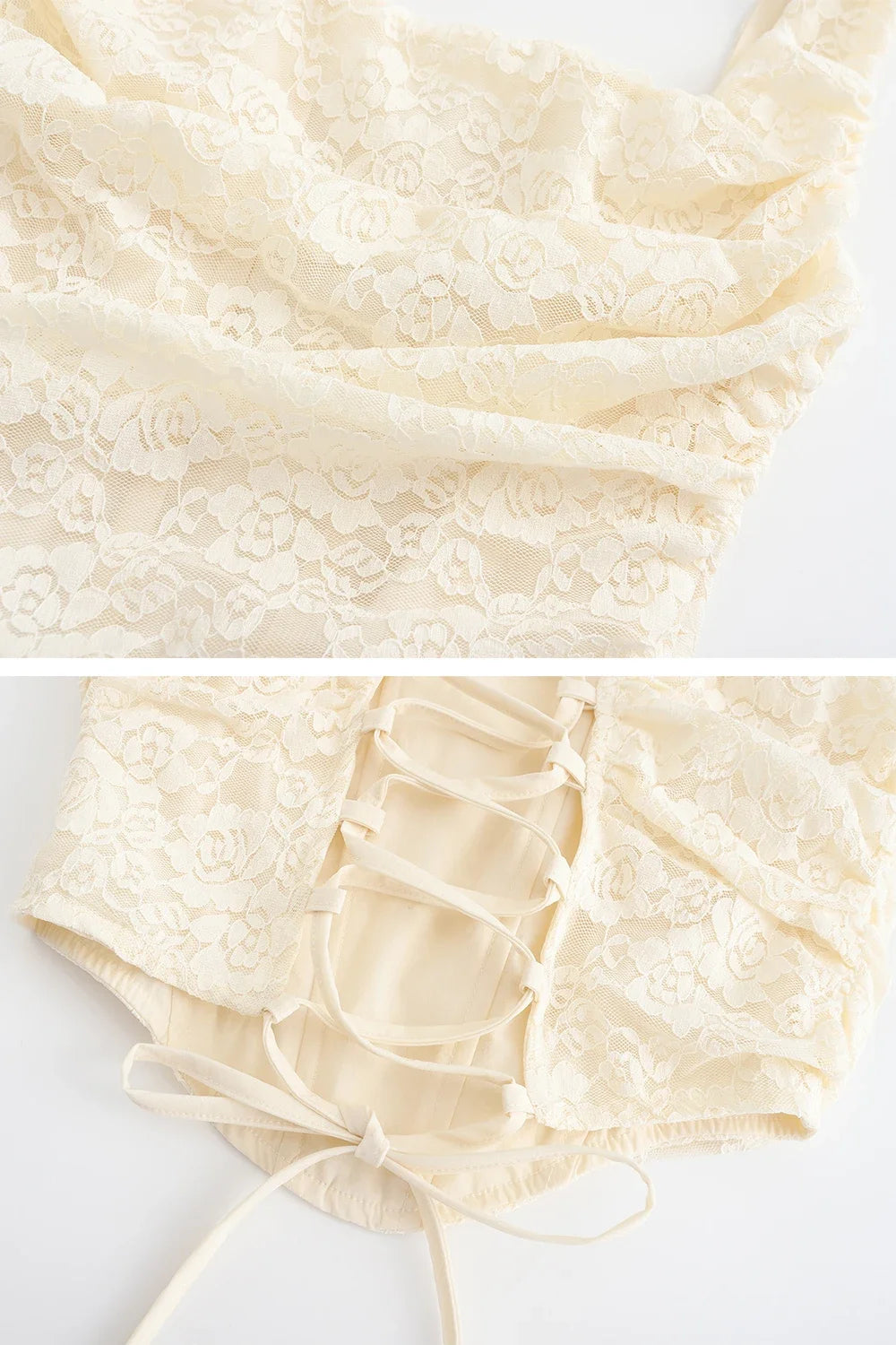 Elegant 2 Piece Dress Set Beige Crop Top Maxi Skirt Set 