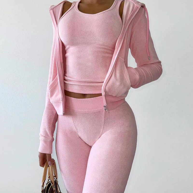 Cropped Jacket Two Piece Set