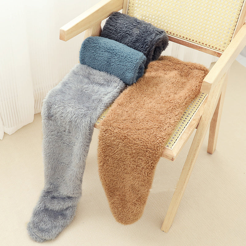 Cozy Over Knee High Fuzzy Warm Socks - Perfect for Winter Comfort and Cold-Proof Protection