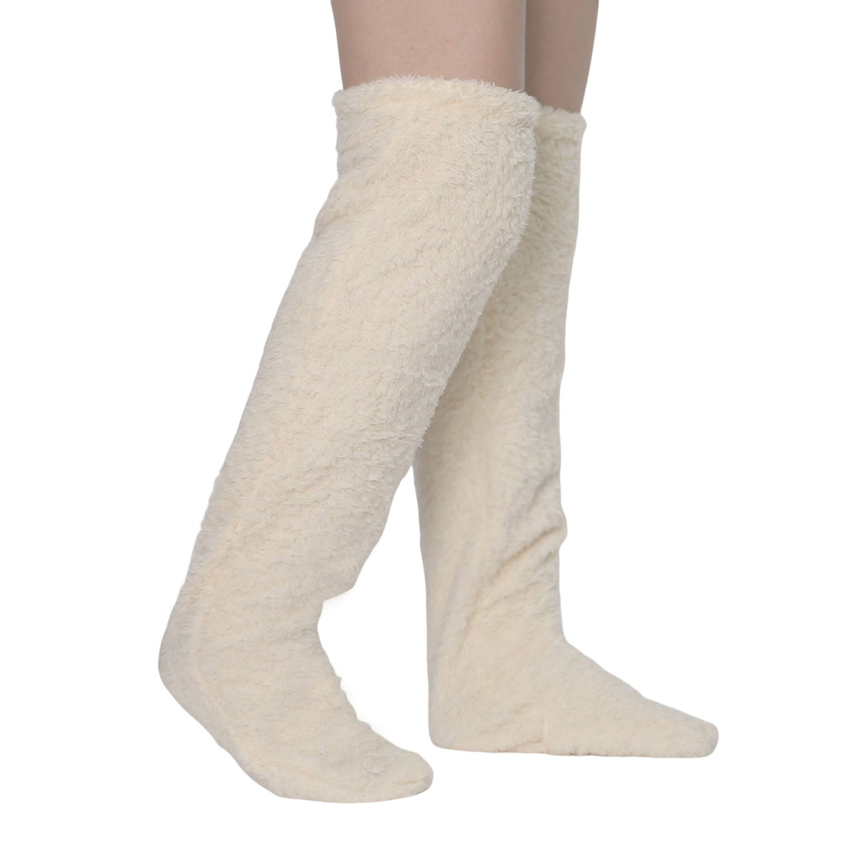 Cozy Over Knee High Fuzzy Warm Socks - Perfect for Winter Comfort and Cold-Proof Protection